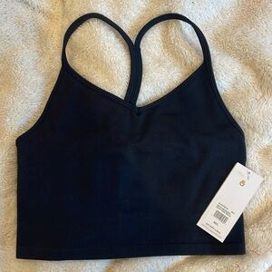 NWT Bryn seamless crop tank in black Sz M/L